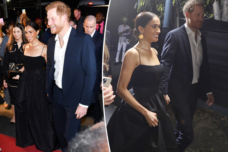 Meghan Markle Incanta con Top Nero e Gonna in Taffetà alla Premiere del Film su Bob Marley in Giamaica