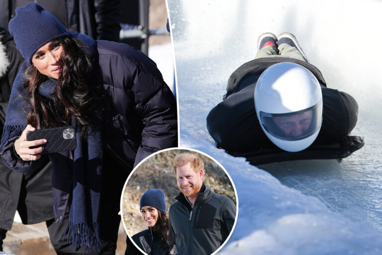 Meghan Markle Immortala un Entusiasta Prince Harry in Skeleton ai Giochi Invictus