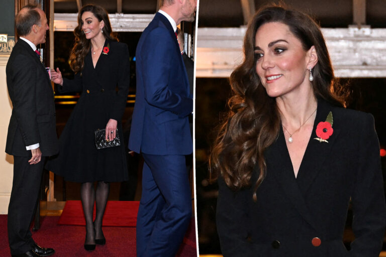 Kate Middleton incanta con un abito blazer nero al Festival del Ricordo dopo la lotta contro il cancro