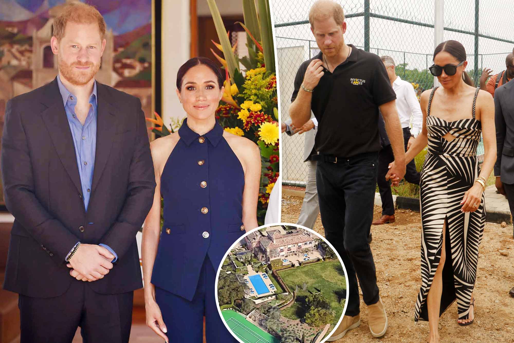 Harry e Meghan accolgono amici nella loro lussuosa casa di Montecito, sfuggiti agli incendi di Los Angeles