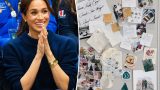 Meghan markle lancia il primo prodotto As Ever con un vision board pieno di ricordi