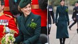 Kate Middleton celebra San Patrizio con un elegante outfit verde monochrome